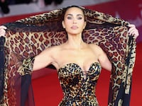 ROME ITALY - OCTOBER 24,2026: Actress Kim Kardashian pose for the screening of the movie All's fair at the Rome Film Festival.,ROME ITALY - OCTOBER 24,2026: Actress Kim Kardashian pose for the screening of the movie Allâs fair at the Rome Film Festival. (Photo credit should read Marco Ravagli/Future Publishing via Getty Images)