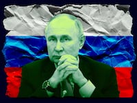 A photo illustration of Russian President Vladimir Putin.