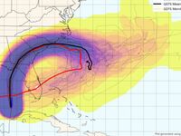 Model showing Hurricane Idalia could strike Florida twice.