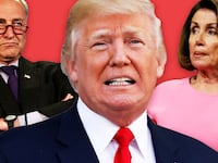Donald Trump, Chuck Schumer, and Nancy Pelosi