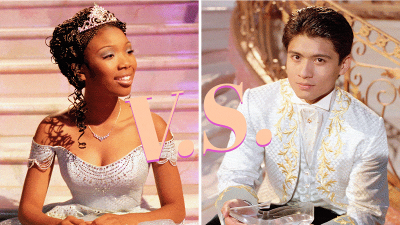 Brandy as Cinderella and Paolo Montalban as Prince Christopher in Rodgers & Hammerstein's Cinderella (1997)