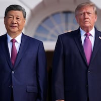 WASHINGTON, DC - SEPTEMBER 24: U.S. President Donald Trump (R) stands with President of China Xi Jinping during an arrival ceremony at the White House on September 24, 2026 in Washington, DC. President Trump is hosting President Xi for a three-day state visit to Washington, DC where the leaders are expected to discuss trade practices, artificial intelligence and furthering "strategic stability" between their countries. (Photo by Andrew Harnik/Getty Images)