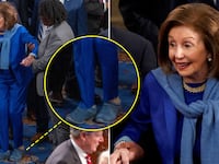 Nancy Pelosi flat shoes