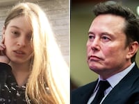 Vivian Jenna Wilson and Elon Musk.
