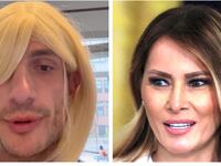 Jack Schlossberg and Melania Trump