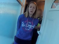 Lucy Letby being taken in custody by police, in Chester, Britain, in this screengrab obtained from an undated Handout video obtained by Reuters on Aug. 17, 2023.