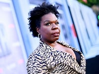 Leslie Jones attends "The Mother" premiere.