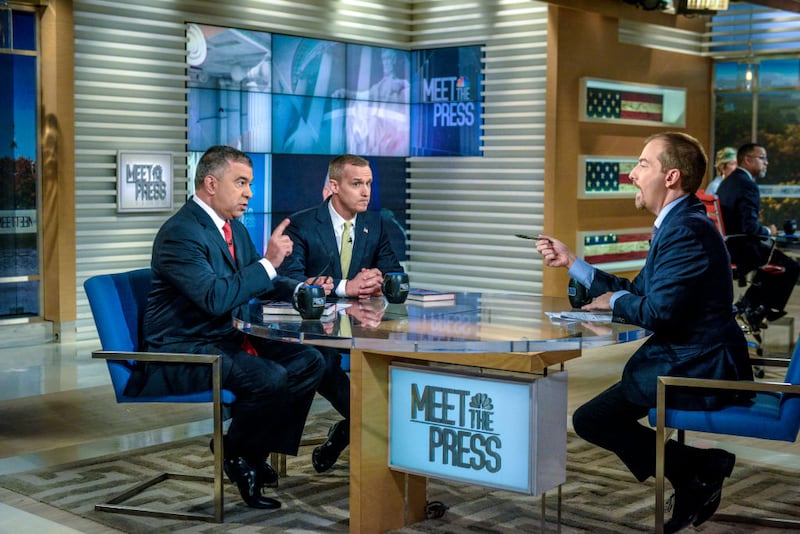 Corey Lewandowski appears on NBC News’ “Meet the Press” in 2017.