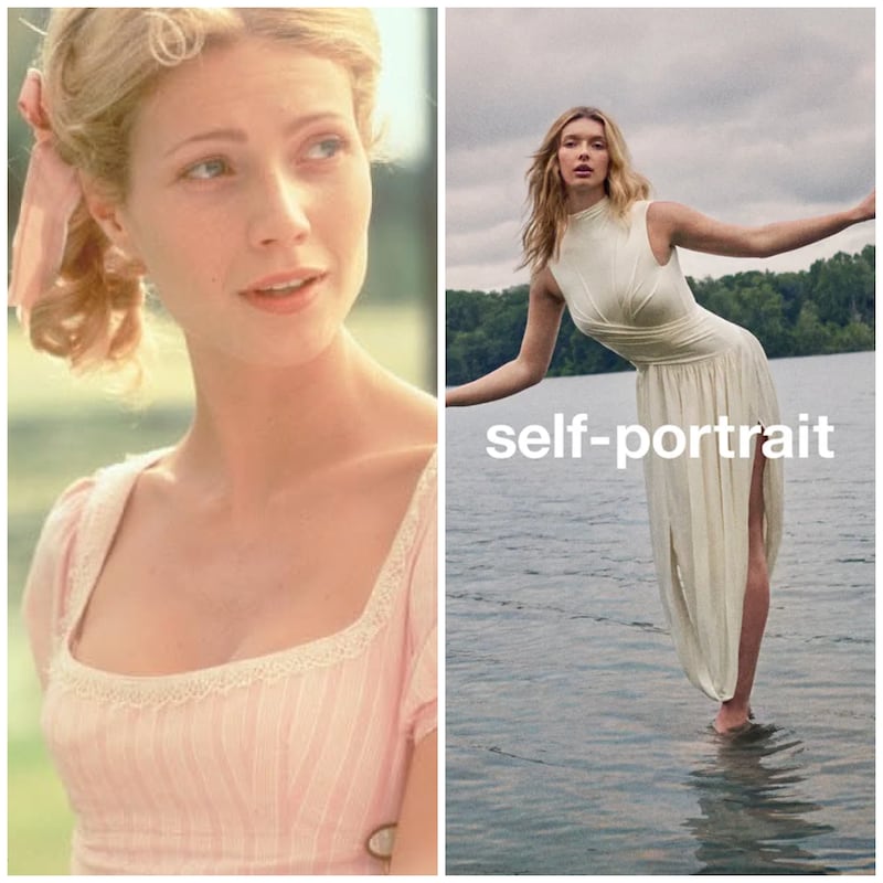 Gwyneth Paltrow in Emma; Apple Martin for Self-Portrait