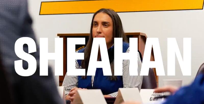 A still from Madison Sheahan's slick Ohio congress run promo.
