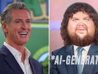 Gavin Newsom and JD Vance.
