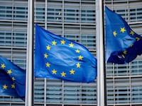 European Union flags