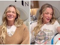 LeAnn Rimes mid-treatment at the Next Health clinic.