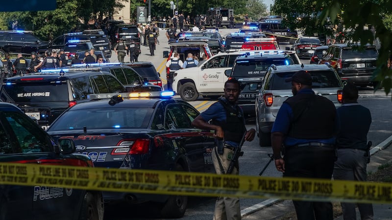 Shooting crime scene at the CDC.