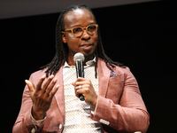 Dr. Ibram X. Kendi speaks onstage during Netflix's "Stamped From The Beginning" world premiere during the Toronto International Film Festival