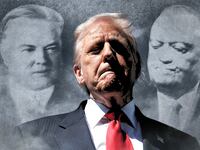 Donald Trump and the ghosts of Herbert Hoover and J. Edgar Hoover.