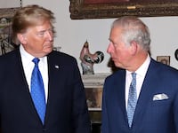Donald Trump and the then Prince Charles on Dec. 3, 2019.