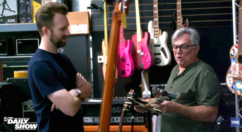 Jordan Klepper interviewed ex-Trump supporter Wayne DeMario, a guitar technician.