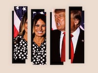 A photo illustration showing Donald Trump and Melania Trump.