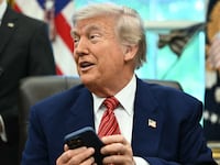 US President Donald Trump speaks after signing executive orders in the Oval Office of the White House in Washington, DC, on May 23, 2025. (Photo by Mandel NGAN / AFP) (Photo by MANDEL NGAN/AFP via Getty Images)