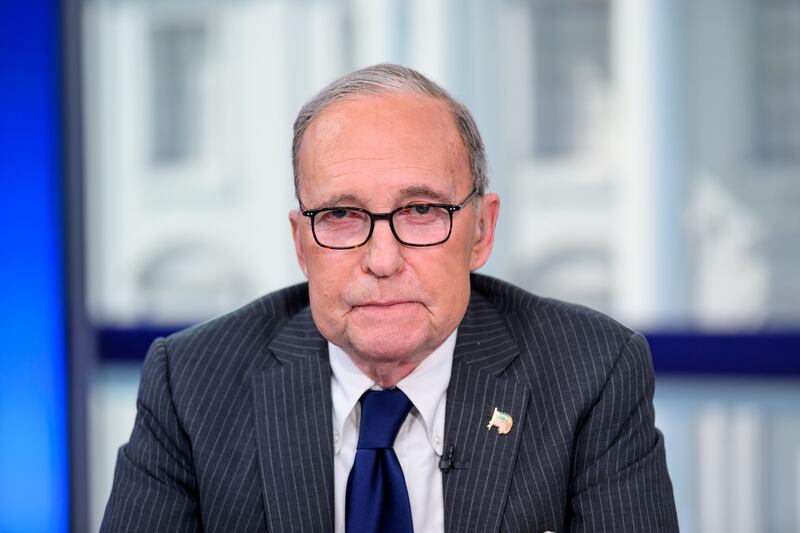 NEW YORK, NEW YORK - MARCH 05: Larry Kudlow attends Fox News' Super Tuesday 2024 primary election coverage at Fox News Channel Studios on March 05, 2024 in New York City. (Photo by Roy Rochlin/Getty Images)