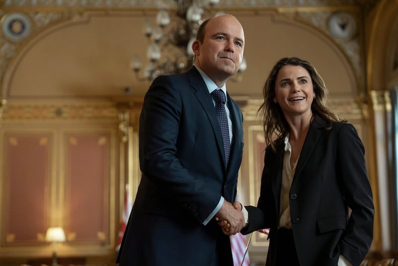 Keri Russell and Rory Kinnear in The Diplomat