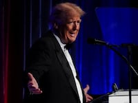 Donald Trump addresses attendees at the New York Young Republican Club’s Annual Gala at Cipriani’s Wall Street in New York City, Dec. 9, 2023.