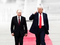 Vladimir Putin and Donald Trump at the Alaska Summit