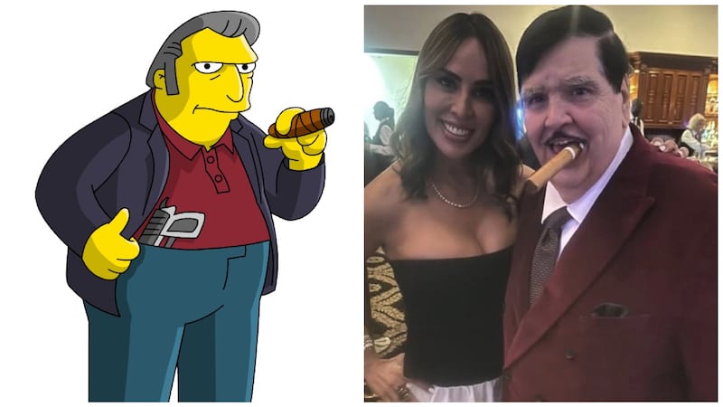 Some are likening Cafaro’s appearance to that of Fat Tony from “The Simpsons.”