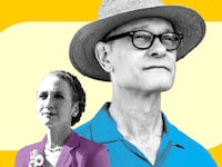 Photo illustration including David Hyde Pierce and Bebe Neuwirth from 'Julia'