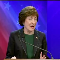 Sen. Susan Collins spars with Democratic challenger Troy Jackson in Maine.