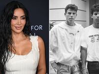 Kim Kardashian, left, and the Menendez brothers.