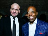 Ronn Torossian and Eric Adams attend the Mayor Elect Eric Adams Celebration Party at Zero Bond on November 02, 2021 in New York City.
