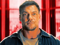 A photo illustration of Alan Ritchson as Jack Reacher.