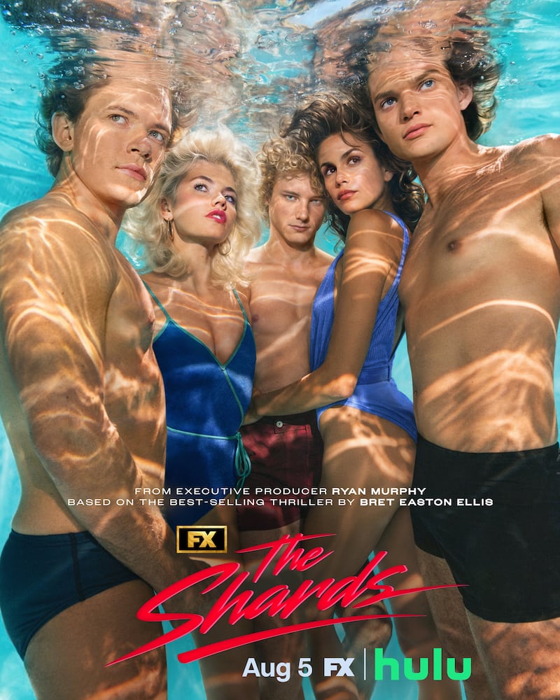 FX’s “The Shards” stars Homer Gere (on the right) and Kaia Gerber (next to Homer). The show is set to release on August 5, 2026.