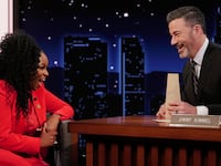 Jasmine Crockett and Jimmy Kimmel