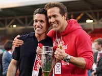 Rob McElhenney says he's supporting Ryan Reynolds during the Blake Lively-Justin Baldoni drama.