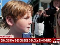 Ten-year-old Weston Halsne recalled his "super scary" experience during a deadly shooting at a Minnesota school.