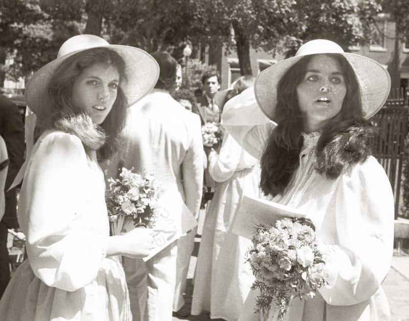 Caroline Kennedy and Maria Shriver at the wedding of Robert F. Kennedy Jr.’s sister, Courtney Kennedy.