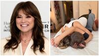 Valerie Bertinelli, left; Jenny Mollen and her son, 12, right.