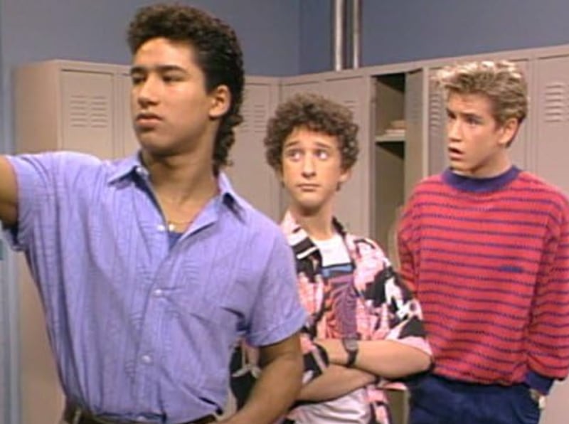 Mario Lopez, Dustin Diamond, and Mark-Paul Gosselaar in "Saved by the Bell."