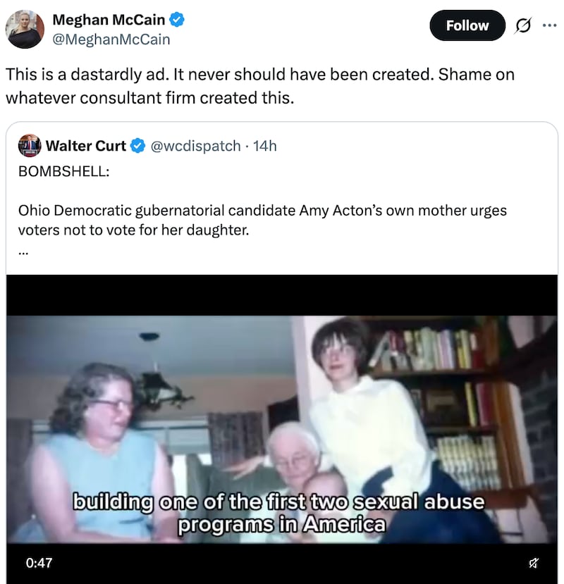Meghan McCain on X