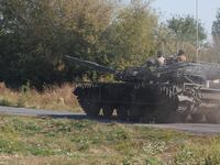 A Ukrainian tank in Kursk Oblast