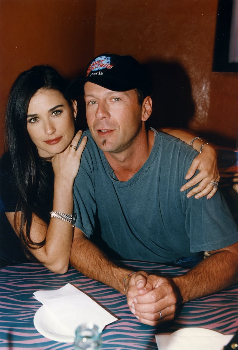 Demi Moore and Bruce Willis married in 1987; here they are pictured in 1995.