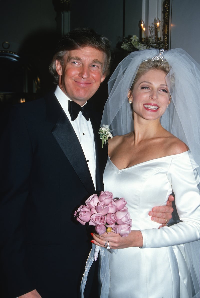 Donald Trump and Marla Maples.