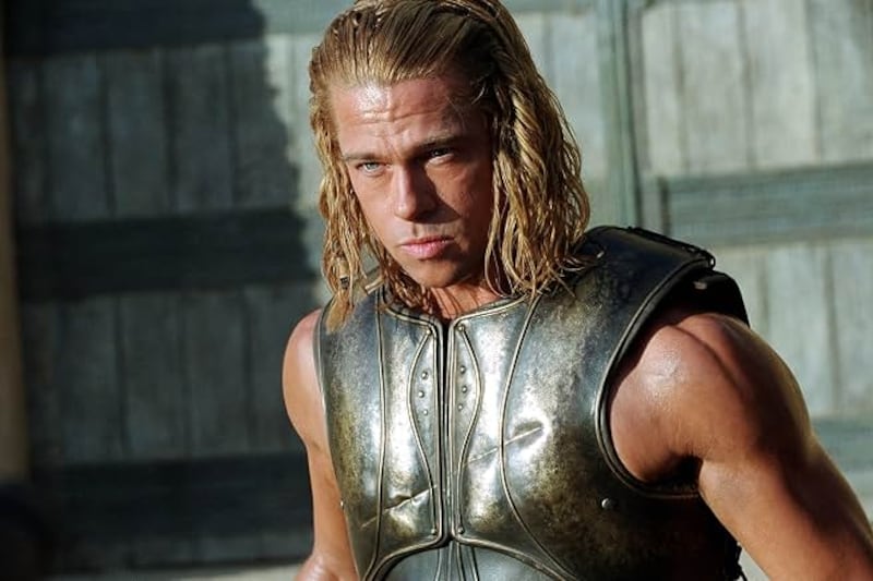 Brad Pitt appears as his character Achilles in the 2004 film ‘Troy.’