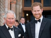 Charles and Prince Harry, in 2019