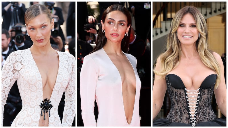 Bella Hadid and Heidi Klum at Cannes