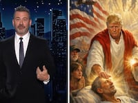 Jimmy Kimmel and Donald Trump
