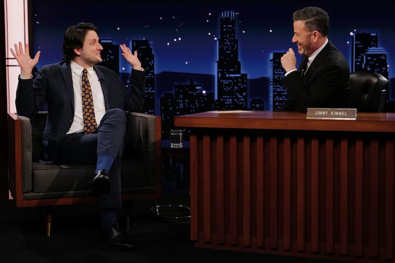 Zach Woods appears on Jimmy Kimmel Live!